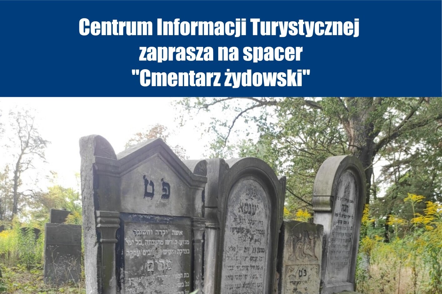 Plakat zapraszający na spacer.
