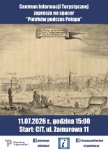 Plakat zapraszający na spacer.
