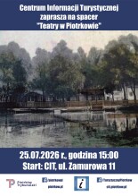 Plakat zapraszający na spacer.