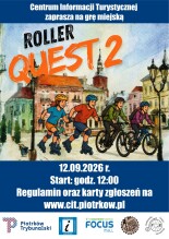 Plakat zapraszający na grę miejską.