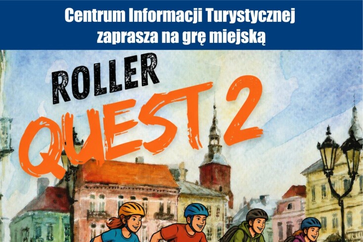 Plakat zapraszający na grę miejską.